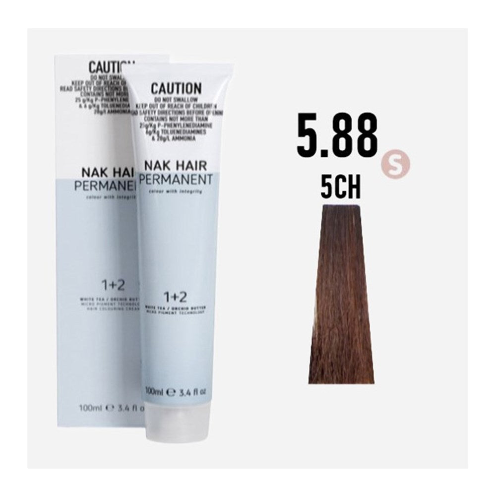 NAK Permanent Colour - Light Brown Chestnut N5.88 100ml