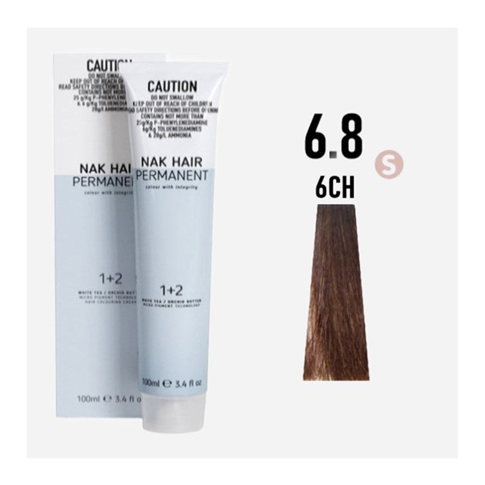 NAK Permanent Colour - Dark Blonde Chestnut N6.8 100ml