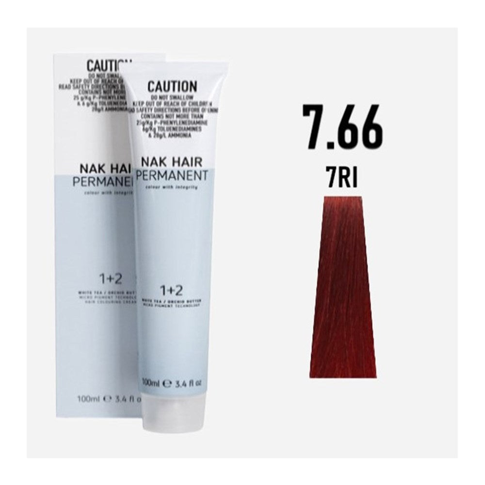 NAK Permanent Colour - Medium Blonde Red Intensive N7.66 100ml