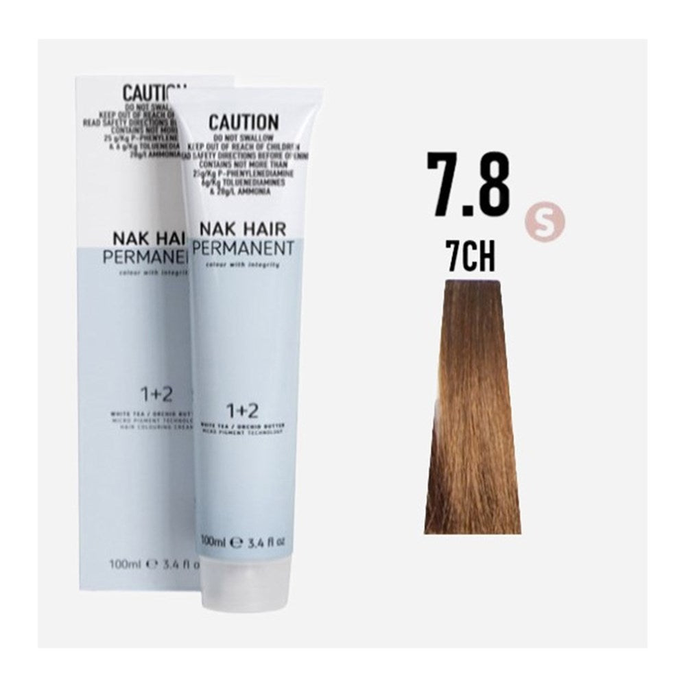 NAK Permanent Colour - Medium Blonde Chestnut N7.8 100ml