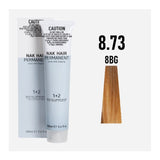 NAK Permanent Colour - Light Blonde Brunette Gold N8.73 100ml