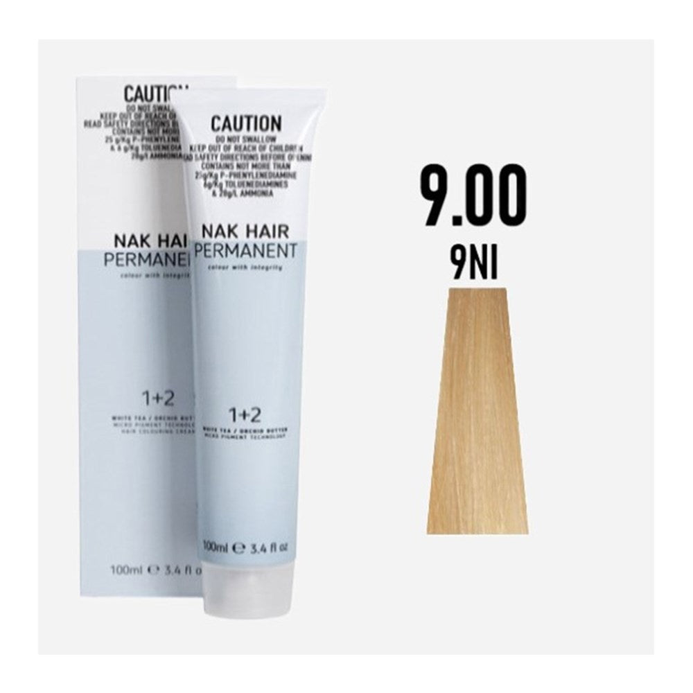 NAK Permanent Colour - Very Light Blonde Natural Intensive N9.00 100ml