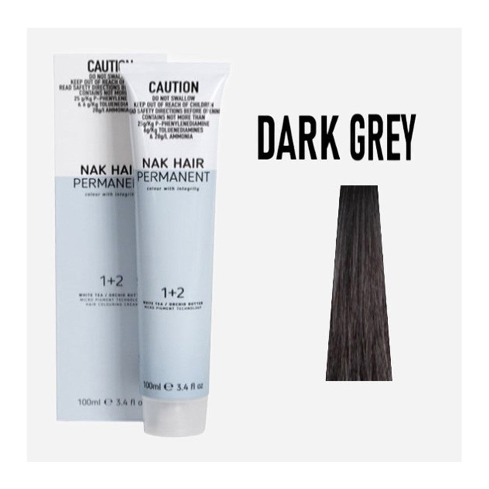 NAK Permanent Colour - Dark Grey Colour Shadow NDARKGREY 100ml