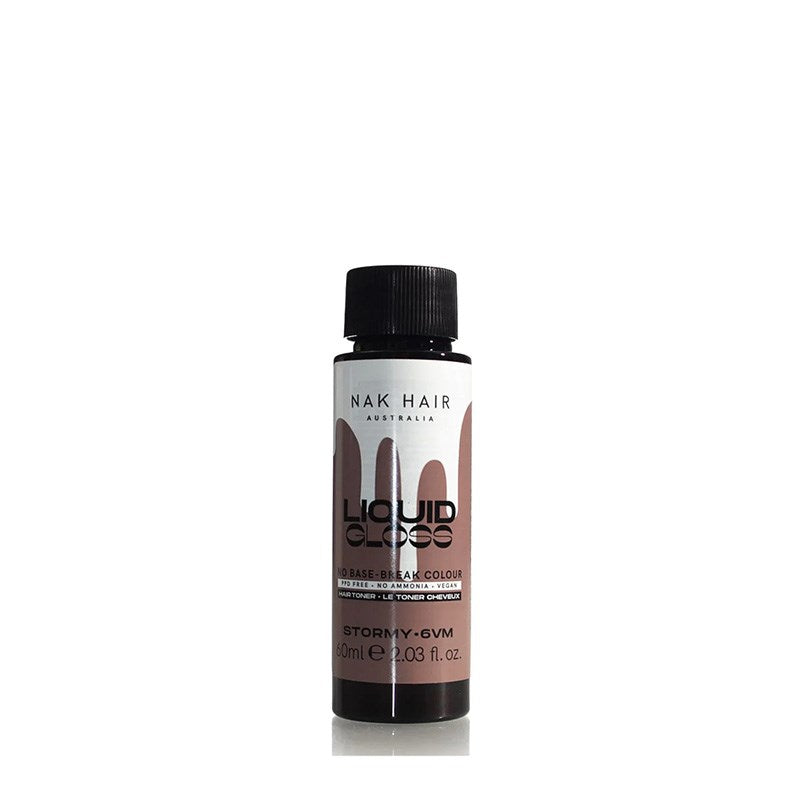 NAK Liquid Gloss Stormy 60ml - 6VM Dark Blonde Violet Mahogany