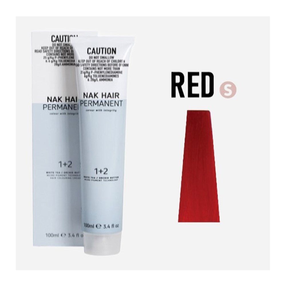 NAK Permanent Colour - Red Colour Brights NRED 100ml