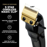 Wahl 5 Star Black Magic Clip & Black Detailer Li Combo