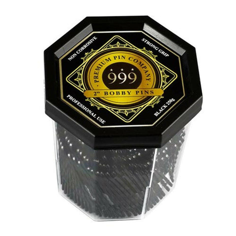 999 Bobby Pins Black 2" 250G - Budget Salon Supplies Retail