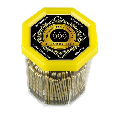 999 Bobby Pins Gold 2"