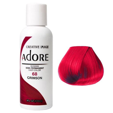 Adore Semi Permanent Hair Color- Crimson- 68 118ml - Budget Salon Supplies Retail
