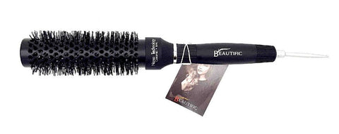 Beautific Hot Tube Hair Brush 35mm Long Black - Budget Salon Supplies Retail