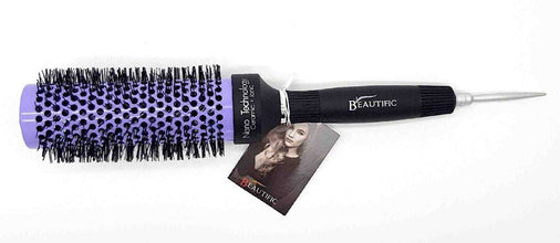 Beautific Hot Tube Hair Brush 45mm Long Purple - Budget Salon Supplies Retail