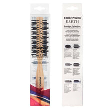 Brushworx Earth Bamboo Radial Brush Small - Budget Salon Supplies Retail