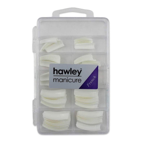 Hawley Nail Tips 100 Pcs In French Tray - Budget Salon Supplies Retail