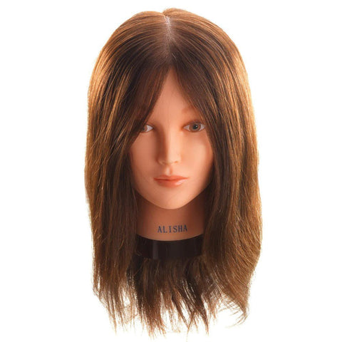 Hi Lift Mannequin Head Alisha- Medium Brown (40-45 Cm) - Budget Salon Supplies Retail