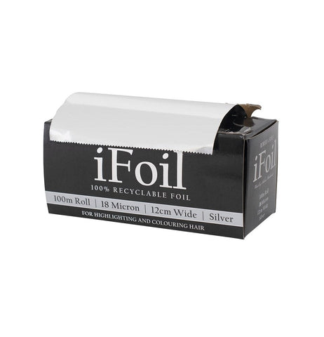 Ifoil Silver Foil Roll 100M 18 Micron - Budget Salon Supplies Retail