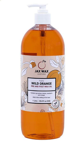 Jax Wax Yulara Wild Orange Pre And Post Wax Oil 1L - Budget Salon Supplies Retail