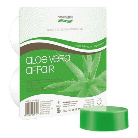 Natural Look Aloe Vera Affair Hot Wax 1Kg - Budget Salon Supplies Retail