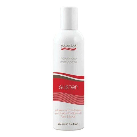 Natural Look Glisten Rose Body Massage Oil 250ml - Budget Salon Supplies Retail