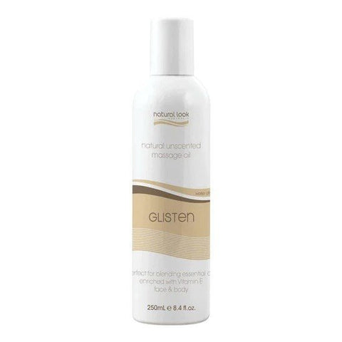 Natural Look Glisten Unscented Body Massage Oil 250ml - Budget Salon Supplies Retail