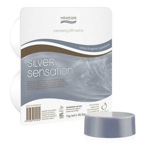 Natural Look Silver Sensation Hot Wax 1Kg - Budget Salon Supplies Retail