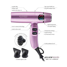 Pro One Evonic Hairdryer- Pink - Budget Salon Supplies Retail