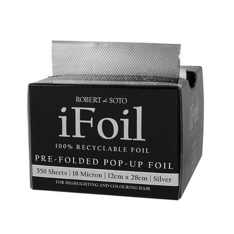 Robert de Soto iFoil Pre Folded Pop Up Silver 18 Micron - Budget Salon Supplies Retail