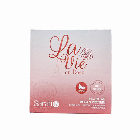 Sarah K La Vie en Rose Brazilian Vegan Protein Kit 100ml - Budget Salon Supplies Retail