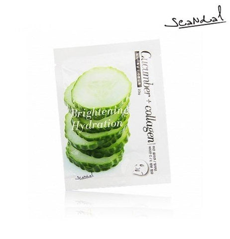Scandal Cucumber + Collagen Mask 23G - Budget Salon Supplies Retail