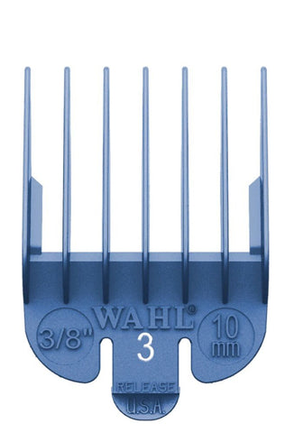 Wahl Attachment Comb Blue #3 3/8'' 10mm Cut - Budget Salon Supplies Retail
