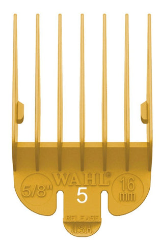 Wahl Attachment Comb Yellow #5 5/8'' 16mm Cut - Budget Salon Supplies Retail