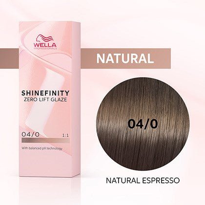 Wella Shinefinity 04/0 Natural Espresso 60ml - Budget Salon Supplies Retail
