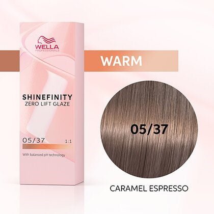 Wella Shinefinity 05/37 Caramel Esp 60ml - Budget Salon Supplies Retail