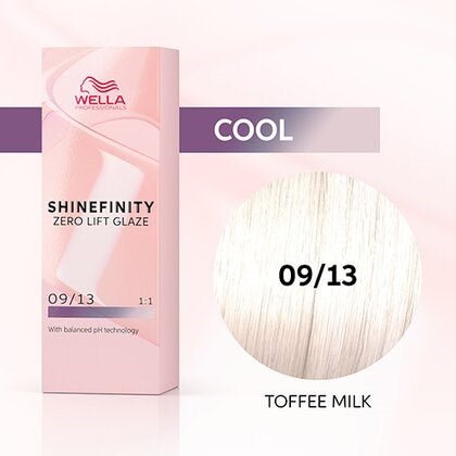 Wella Shinefinity 09/13 Toffee Milk 60ml - Budget Salon Supplies Retail